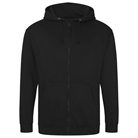 Sweat zip à capuche Hoodie Just Hoods AWDis Zoodie - Noir - Taille S