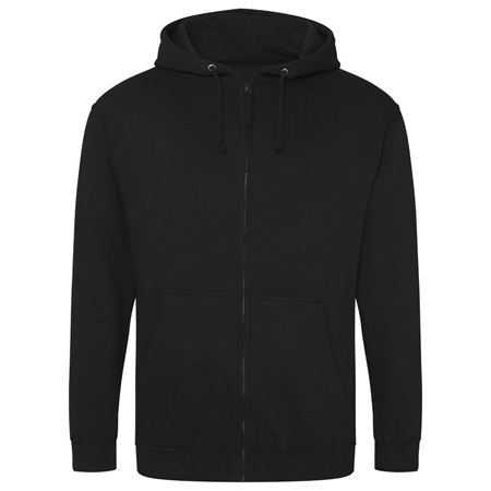 Sweat zip à capuche Hoodie Just Hoods AWDis Zoodie - Noir - Taille S