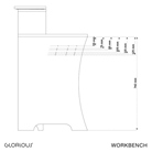 Station De Travail GLORIOUS Workbench Black