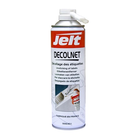 Decolnet Bureautique JELT - Décolle étiquette nettoyant colle + brosse