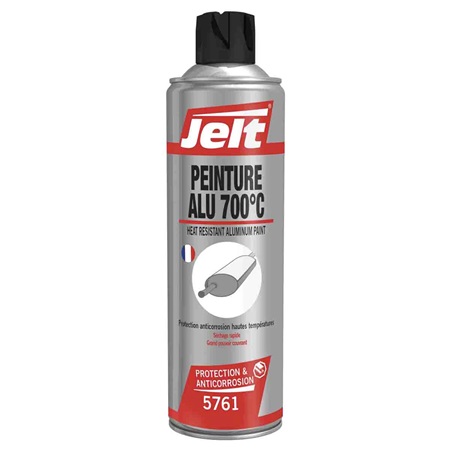 ALU 700°c - peinture haute température pigments aluminium 650ml JELT