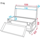 Flight-case DAP Audio pour le transport de WENTEX Pipe and Drape