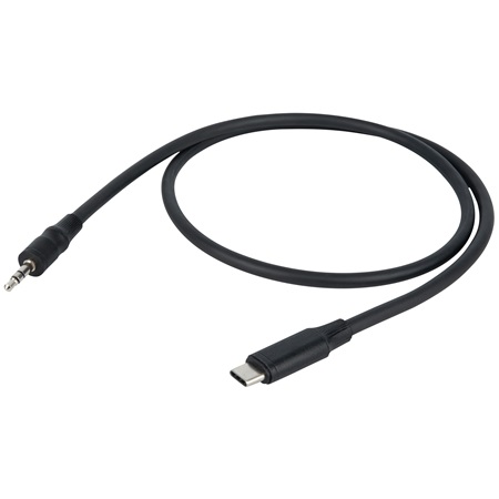 Cordon adaptateur DAP USB-C - MiniJack 3,5mm Stéréo Mâle - 75cm