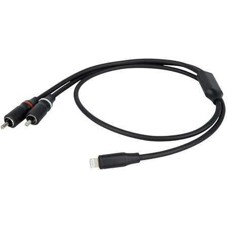 Cordon adaptateur DAP Lightning - Double RCA Stéréo Mâle - 75cm