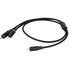 Cordon adaptateur DAP Lightning - Double RCA Stéréo Mâle - 1,5m