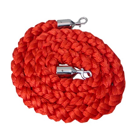 Corde de guidage tressée pour poteau à corde - Long : 2m - Rouge