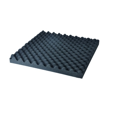 Foam100  - Pack de 10 mousses acoustiques alvéolées - noir