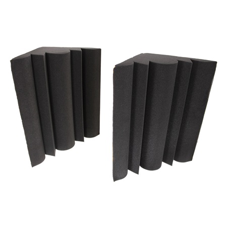 Foam Bass 70 - Pack de 2 mousses d'angle acoustiques adhésives - gris