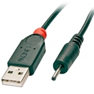 Cordon adaptateur USB A vers prise d'alimentation DC 0,7 / 2,3mm LINDY
