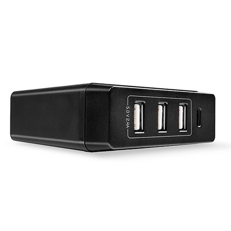 Alimentation/Chargeur secteur Smart LINDY 4 ports USB-A et USB-C
